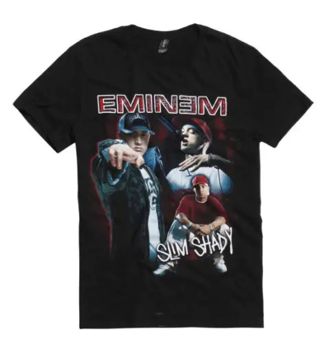 Eminem тонкая тенистая указывающая футболка дань памяти новинка 100% аутентичная