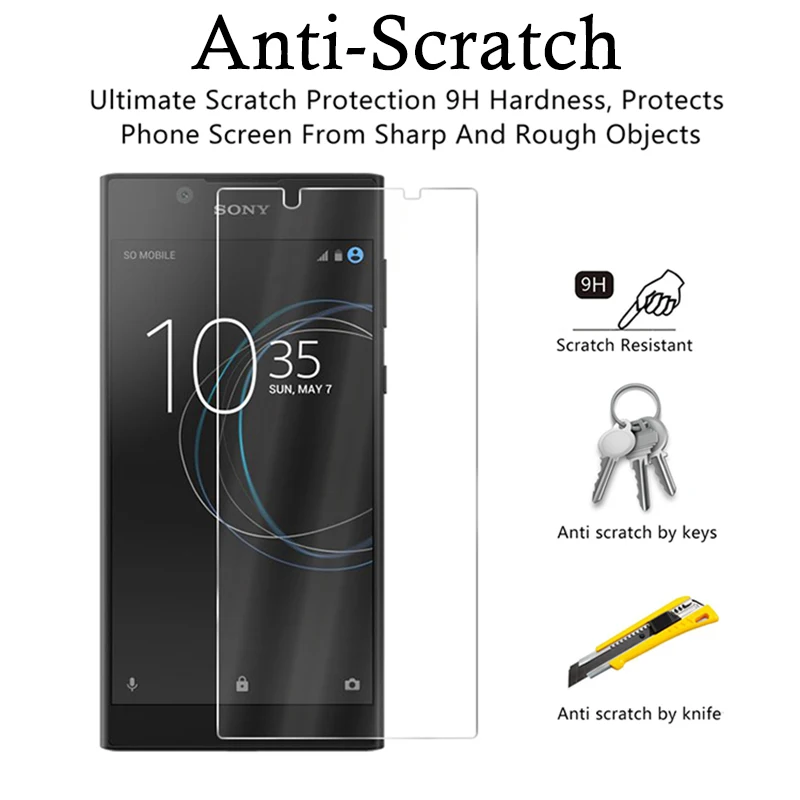 Для Sony Xperia L1 ультратонкая пленка из закаленного стекла для e5 стекло m2 xz1 xa1 xa2 Ультра экран протектор защитить стекло защитная пленка защита с уровнем твердости 9 H