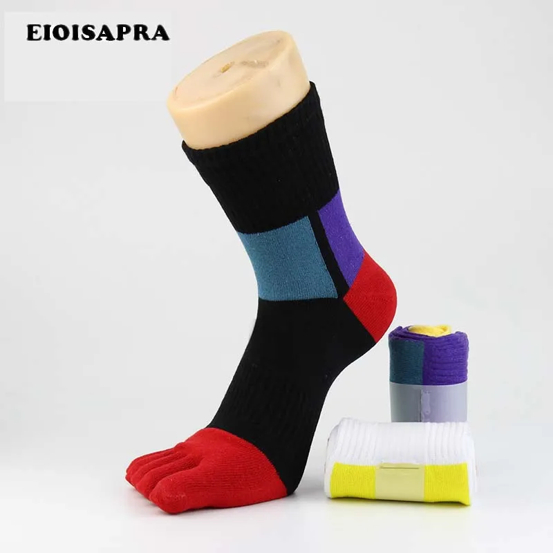 [EIOISAPRA] Модные носки с волоконным носком мужские повседневные яркие блестящие