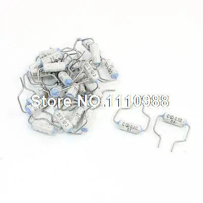 

25 Pieces Electrical 0.1 Ohm Double Pin Resistance Fusible Resistors