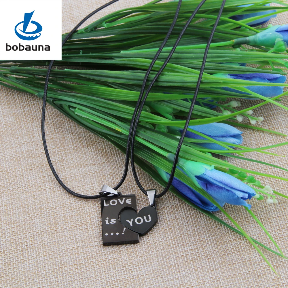 Любовь Вы Сердце Головоломки Совпадающие Пары Ожерелье на День святого