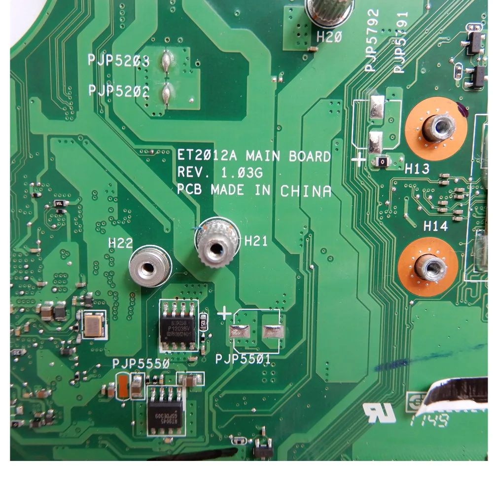 ET2012A REV 1 03G материнская плата все в одном для телефона ET2012 с графической картой 100%