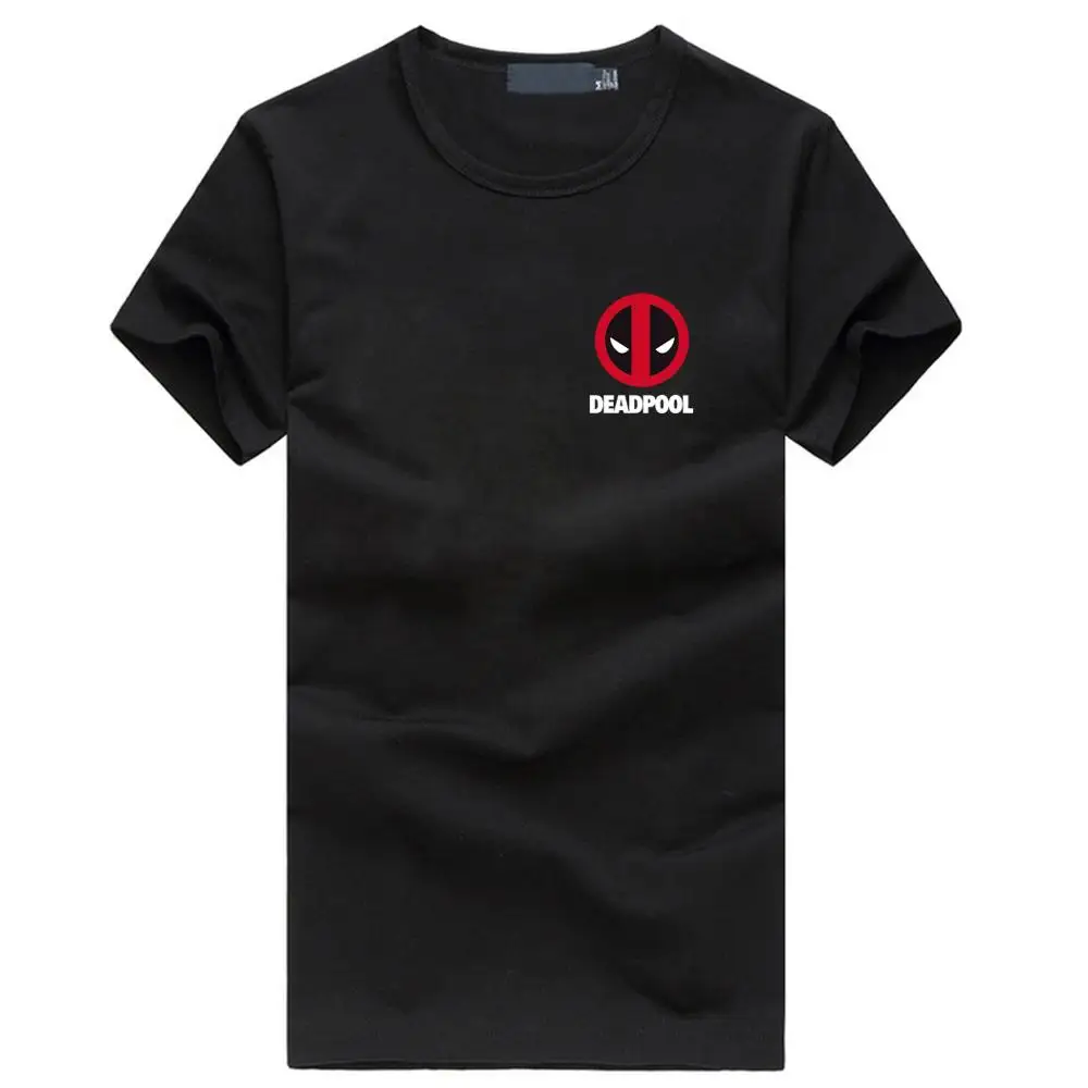 2017 новая мода повседневная топы бренд дэдпул уличная коротким рукавом футболки