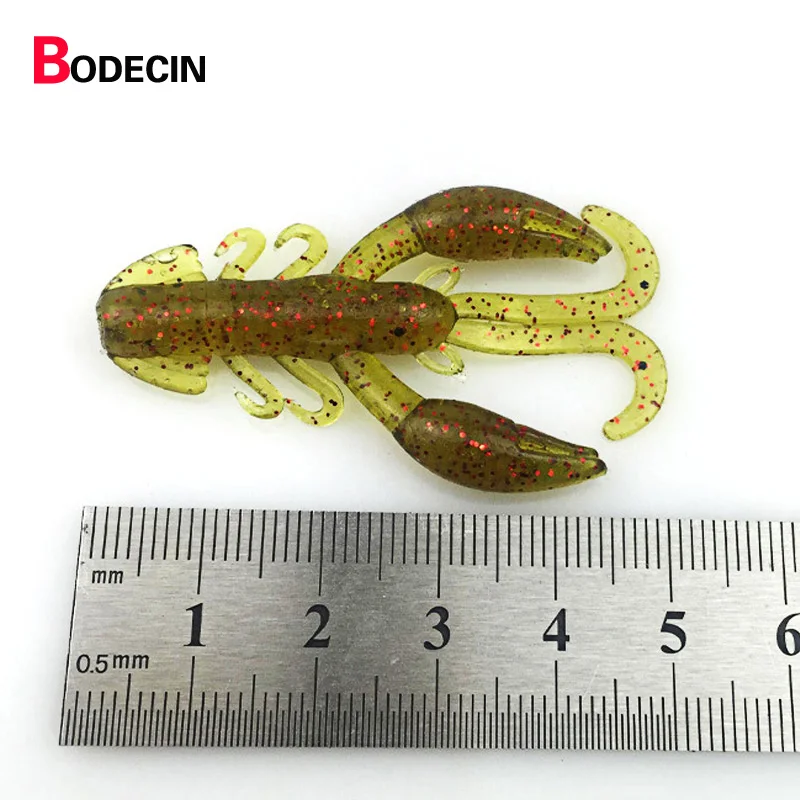 Мягкие рыболовные приманки для креветок 10 шт. наживка из искусственного Каучука