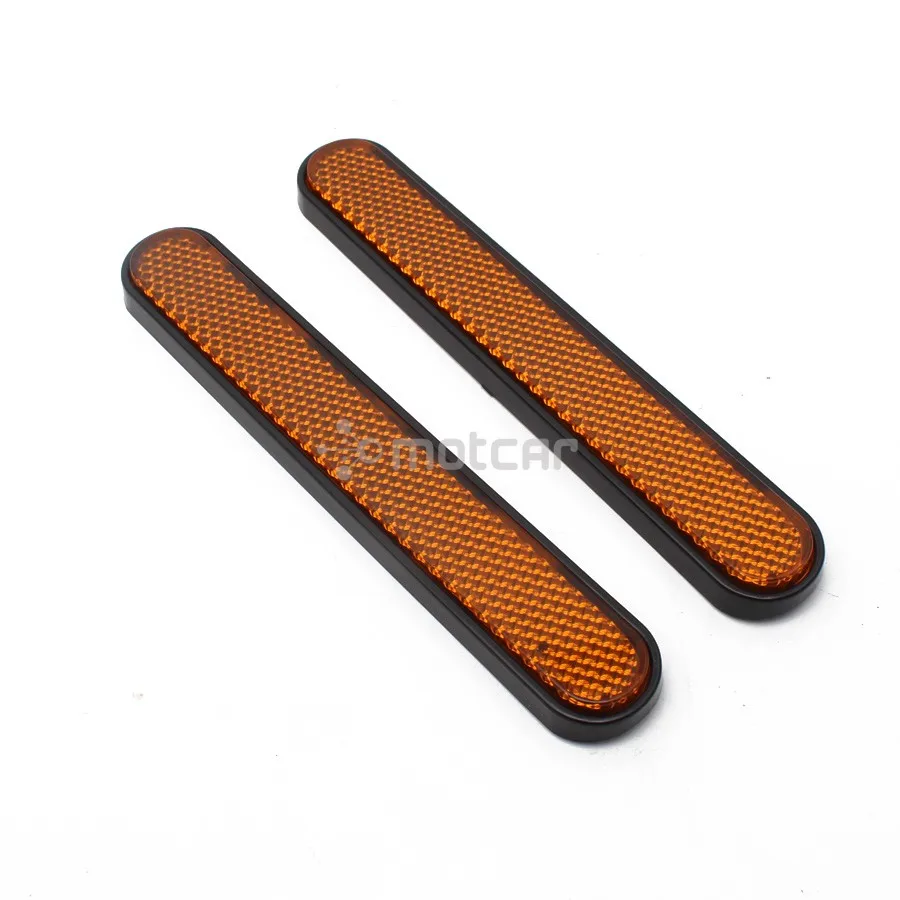 1 пара оранжевый отражатель передней вилки отражающая наклейка пластик для Harley