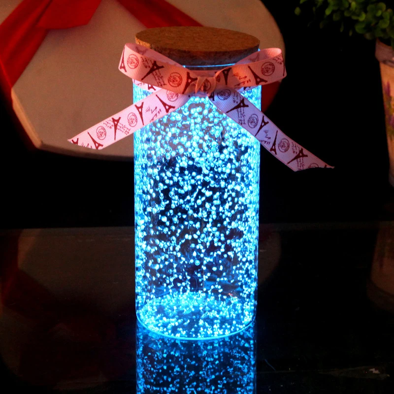 10 г флуоресцентные частицы светящиеся вечерние DIY яркая краска звезда Желая бутылка флуоресцентные Частицы украшения-игрушки