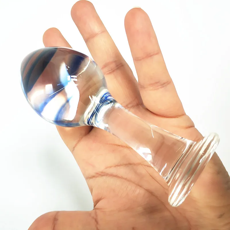 45mm Large crystal butt plug vagina ball big pyrex glass anal dildo bead fake penis adult masturbate sex toys for women men gay | Красота и