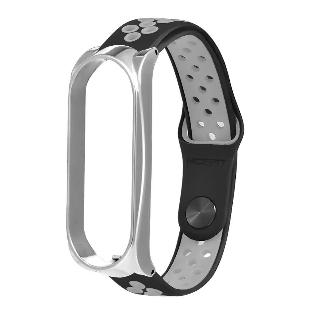Силиконовый двойной цветной ремешок для Xiaomi mi Band 4 Starp спортивный силиконовый браслет для mi Band 3 pulseira аксессуары для умных часов