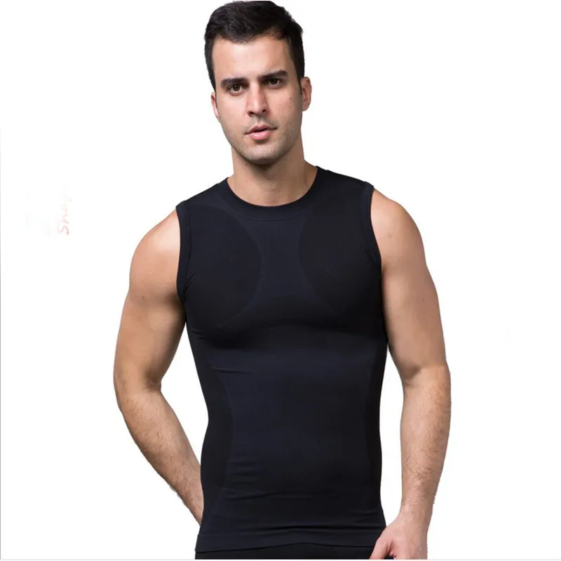 Летняя мужская майка без рукавов Облегающая Спортивная безрукавка для фитнеса