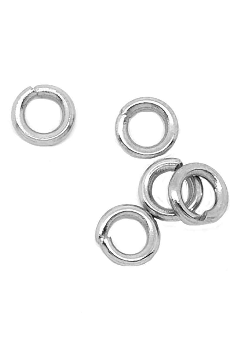 50-500pcs/Lot /4/5/6/7/8/10mm Stainless Steel DIY Jewelry Findings Open Circle Loops Jump Rings For Making Accessories | Украшения и