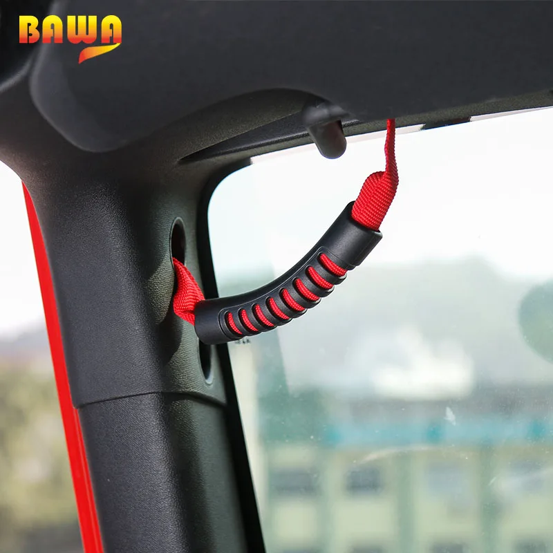 Автомобильные ручки для подлокотника BAWA Jeep Wrangler JK 2007 2017 задняя красная синяя