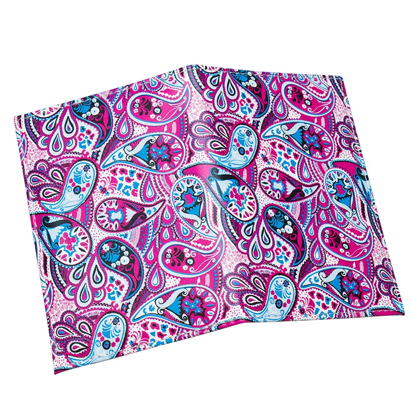 Винтажный яркий Держатель для паспорта унисекс с фиолетовым рисунком|Держатели