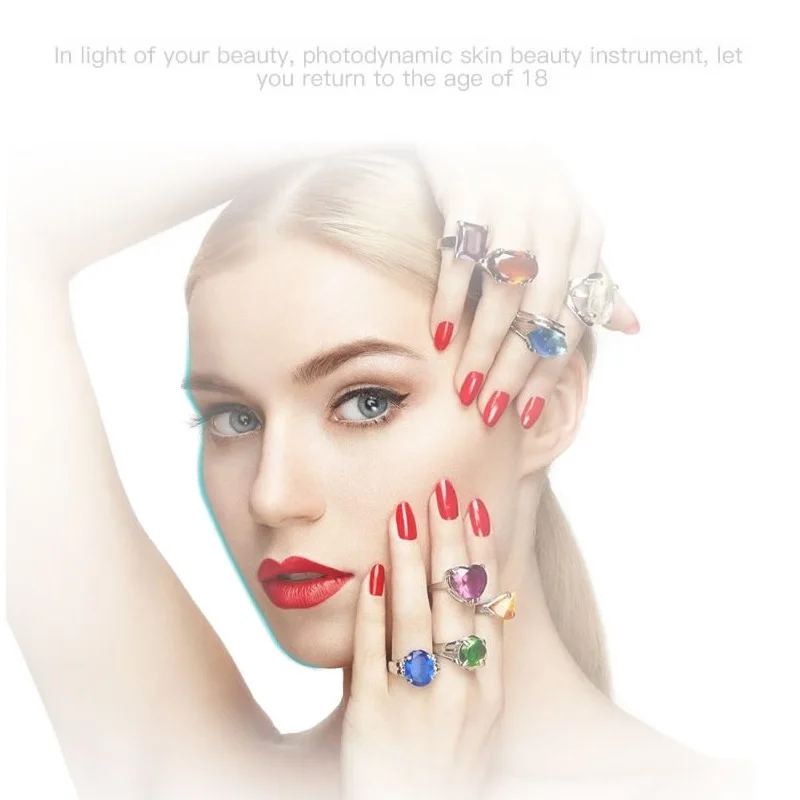 Led маска для лица Красота 4 цвета ФДТ светодиодный свет Акне терапия машина spa
