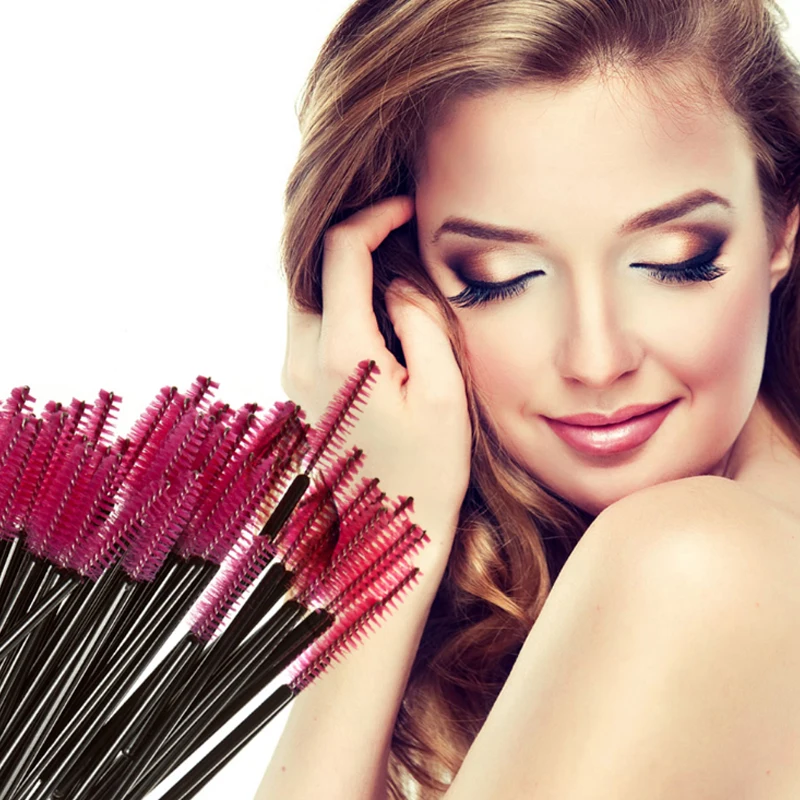 50Pcs/Pack Disposable Eyelash Brushes Mascara Wands Applicator Wand Comb Spoolers Makeup Tool Kit | Красота и здоровье
