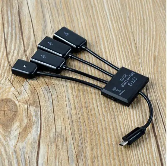 Хит 4 Порты и разъёмы 3 в 1 Micro USB Мощность зарядки OTG Hub Кабель адаптер конвертер
