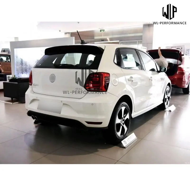 Polo GTI Style PP Неокрашенный автомобильный передний бампер задний диффузор для Volkswagen