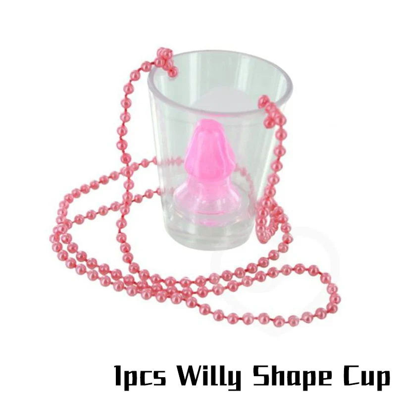 1pcs willy shape cup Одноразовые девичьи вечерние столовые приборы для девичника, свадебные украшения для невесты, вечерние украшения для девичника - Цвет: 1pcs willy shape cup