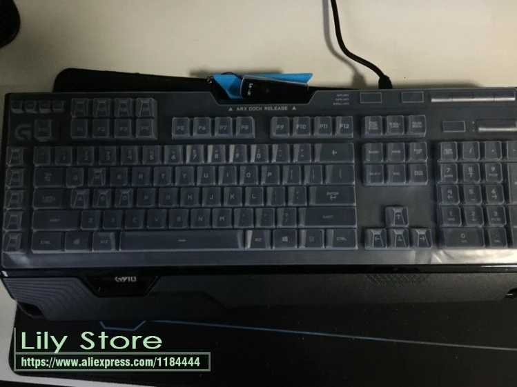 For Logitech G910 Wired Game mechanical keyboard Protector Bright Backlight Button Dust Cover Bump Keboard skin | Компьютеры и офис