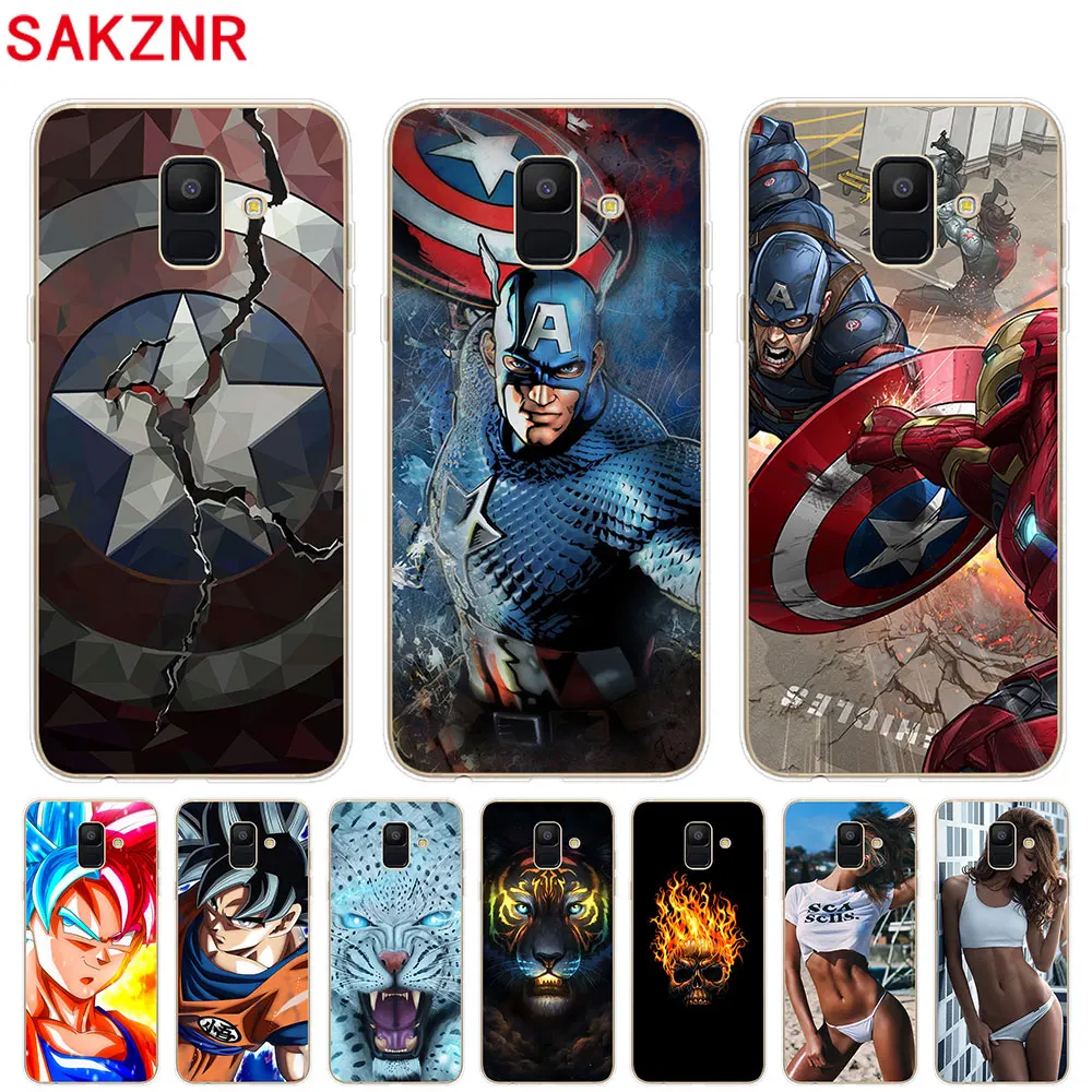 Для samsung Galaxy A6 2018 5 6 &quotчехол прозрачные с рисунком Коке Мягкий силиконовый чехол