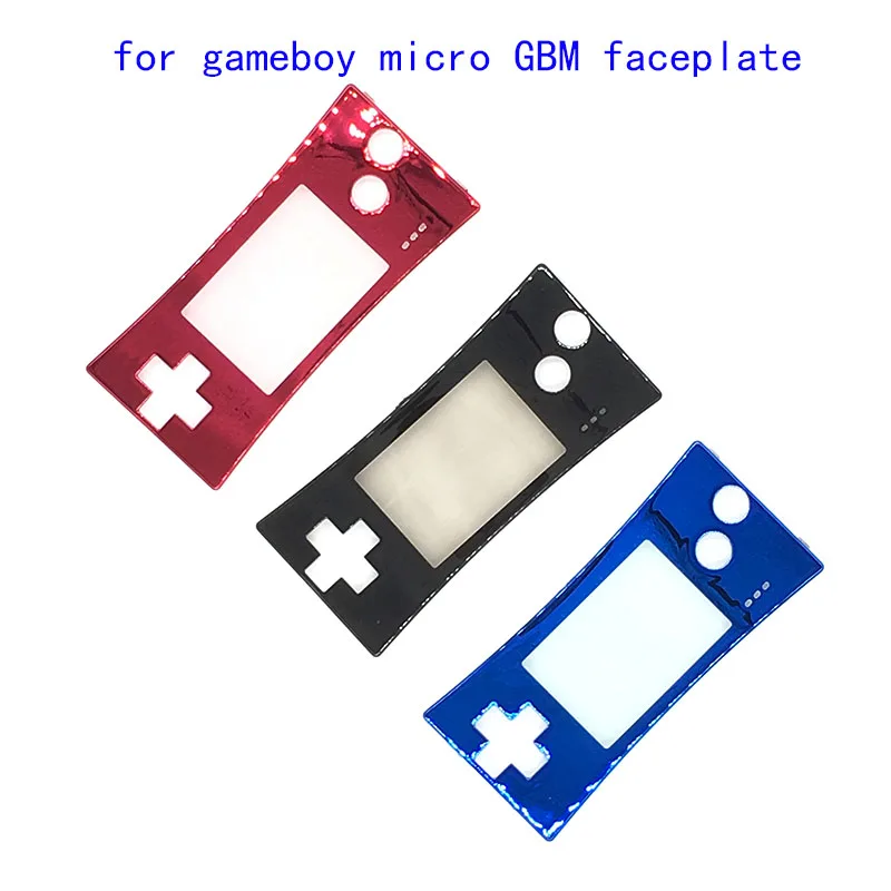 Хромированная Лицевая панель сменный передний корпус чехол для Nintendo Game Boy Micro