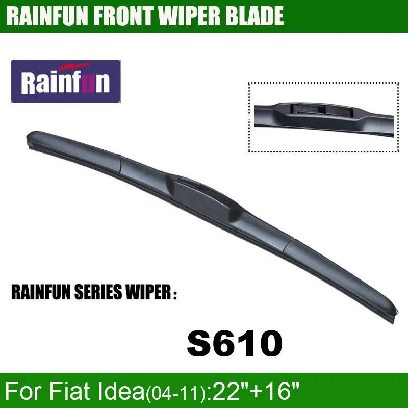 Щетка стеклоочистителя Автомобильная RAINFUN 22 + 16 дюймов для FIAT Idea (04 11)