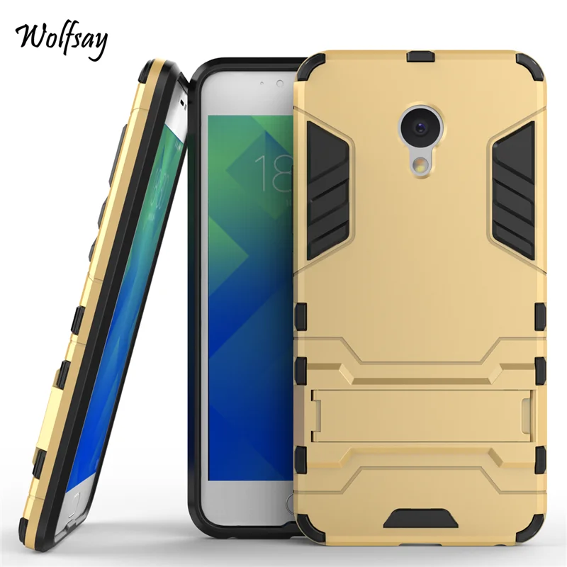 Чехол Wolfsay для Meizu M5 ударопрочный чехол телефона с роботом силиконовый Meilan 5 |
