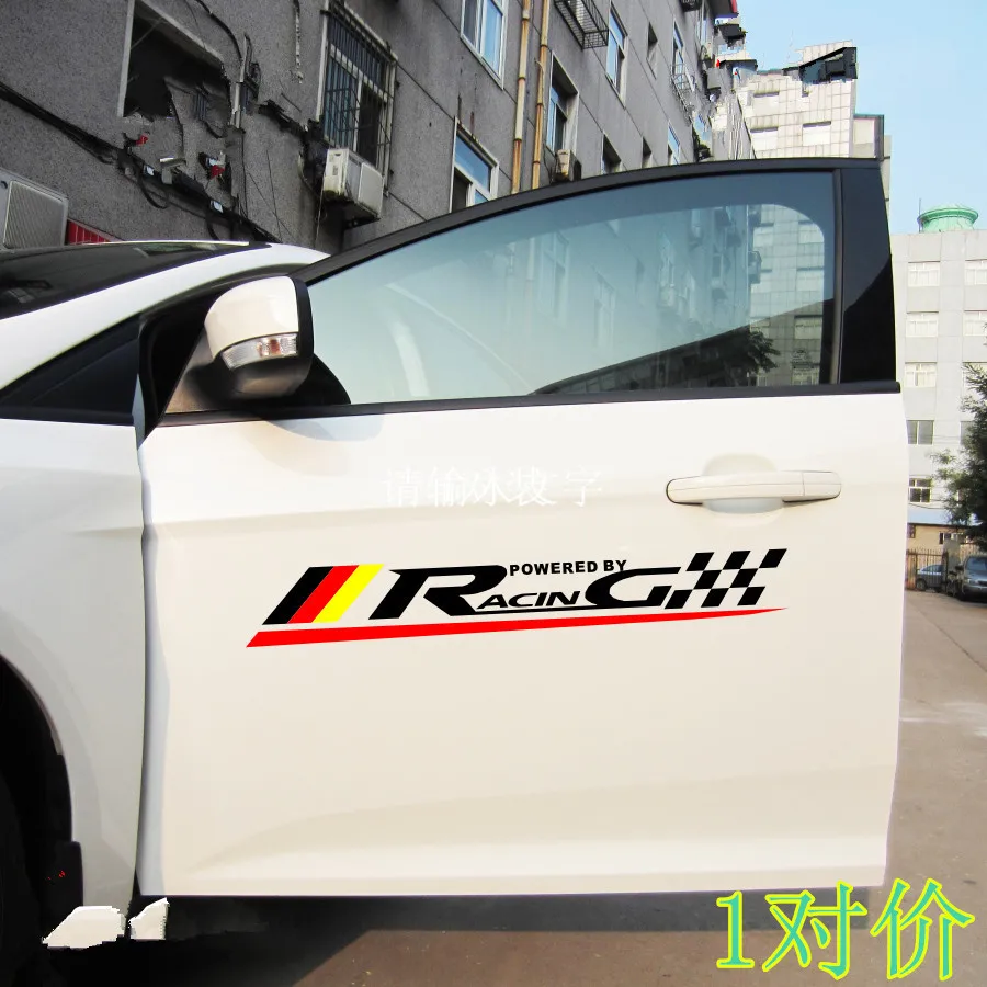 

Black /White Red Racing Words Sticker For Chevrolet Cruze Z2CA469
