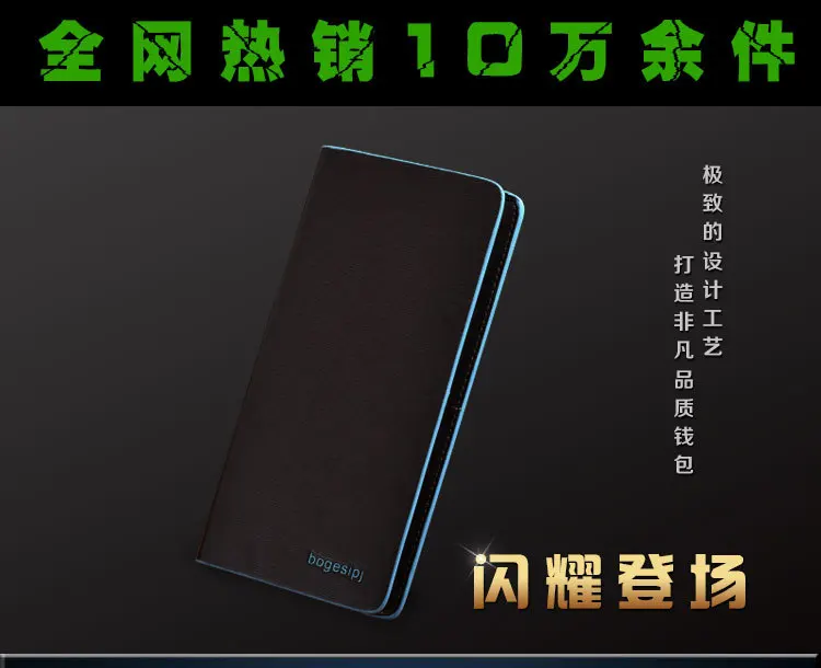 2014 New Arrival High Quality Korean Fashion Long Leisure /Business Soft Genuine Leather Wallet Candy Color Side | Багаж и сумки