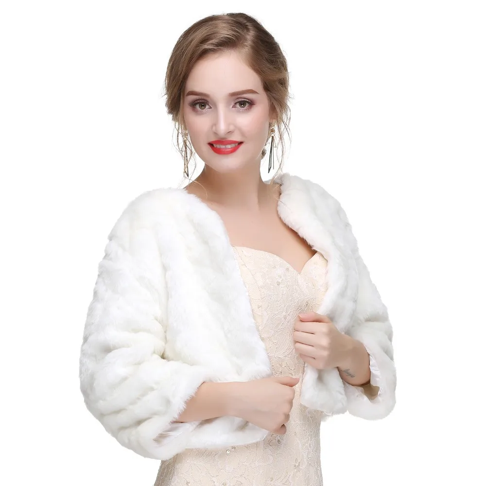 Forevergracedress элегантное мягкое свадебное болеро из искусственного меха для невесты