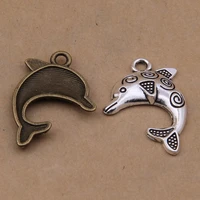 100pcs charms whale 2331mm bronze animal shape pendants vintage jewelry making diy handmade craft
