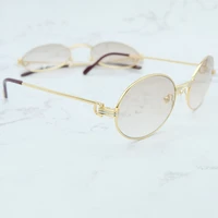 retro oval sunglasses men metal stylish carter sunglass mens classic driving shade eyewear brand designer sun glasses