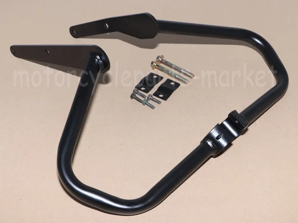 Черный Защита двигателя Краш защитный барьер брусья буфера ж/Подножка для пассажира для Yamaha V Star XVS950 болт XV950