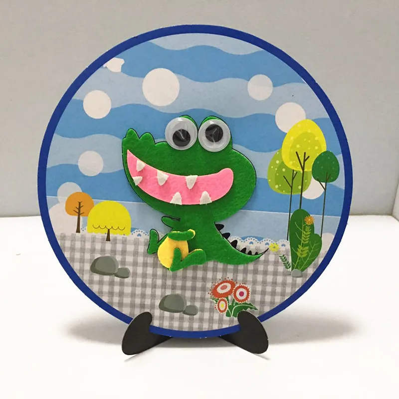 Happyxuan 6 шт. рукоделие фетровая ткань Набор для рукоделия 3D игры в животных Детский креативный детский сад Раннее Обучение игрушки новинка