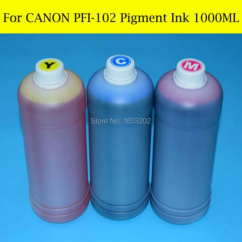 6 литров для Canon PFI-102 пигментные чернила принтера iPF500 iPF510 iPF600 iPF605 iPF610 iPF700 iPF710 iPF720 |