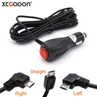 Автомобильное зарядное устройство XCGaoon 5 В, 2 А, Micro USB, с переключателем, для смартфонавидеорегистраторакамеры GPS, вход 12 В, 24 В, длина кабеля 3,5 м, 11,4 фута