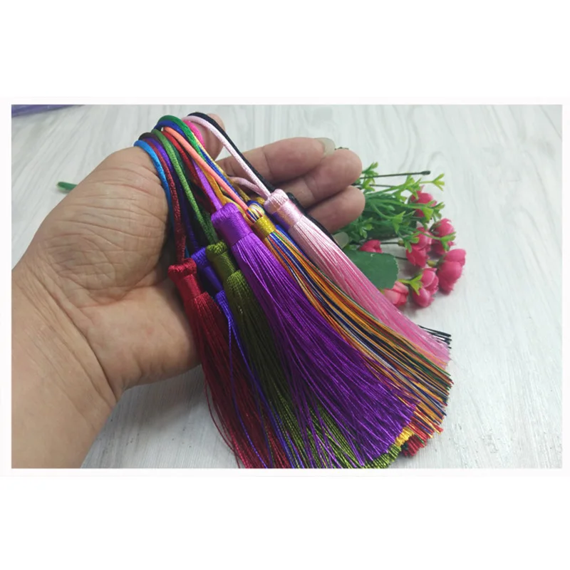 2 шт./лот 12 см веревка с кисточками шелковая кисточка декоративные кисточки для