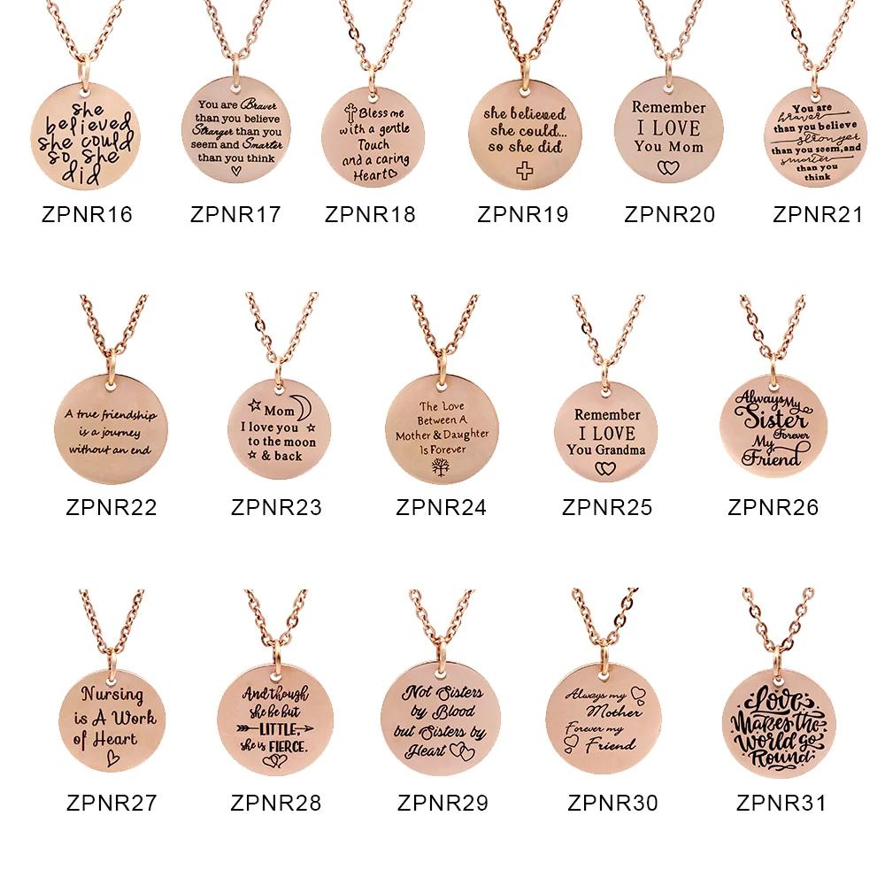 Подвеска из нержавеющей стали с гравировкой в виде букв | Украшения и аксессуары