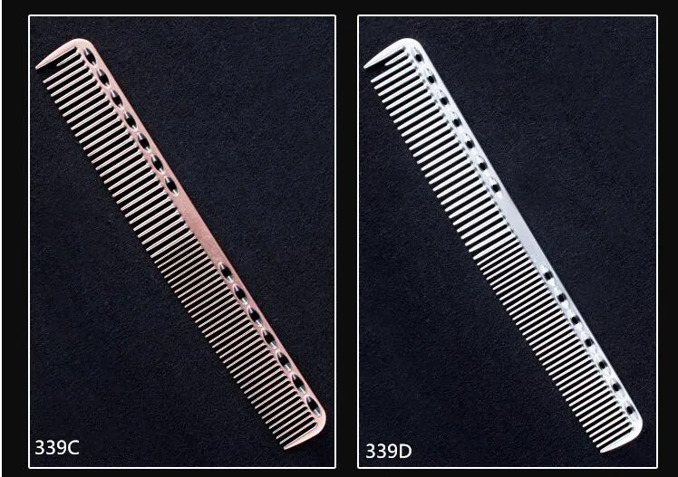 Новинка 335 алюминиевая расческа Антистатическая Расческа для стрижки волос 339