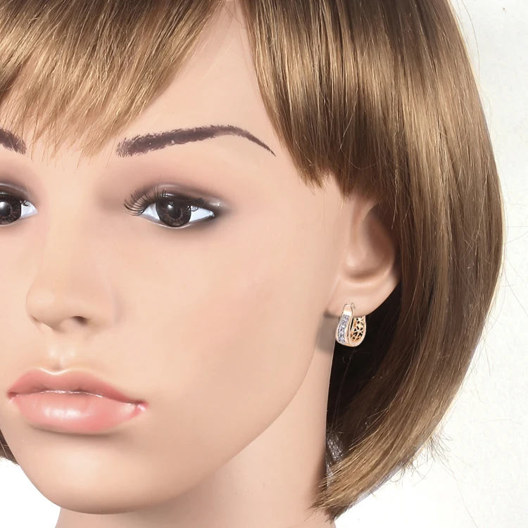 AliExpress распродажа Кристальные серьги золотого цвета CC серьги-кольца для женщин Brinco серьги Модные 25E18K-96