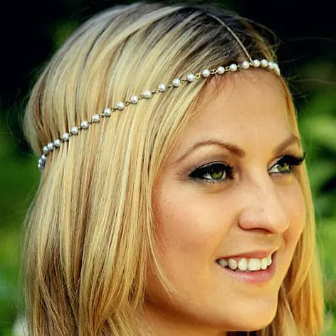 Простые очаровательные жемчужные украшения для волос женщин металлическая