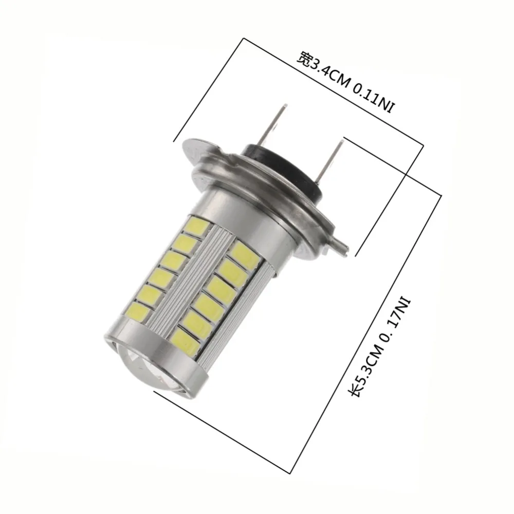 2 шт. Автомобильный светодиодный противотуманный фонарь H8 H11 9005 9006 T20 33SMD ходовой