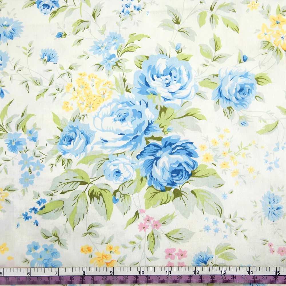 2"* 58" 50*145 см смешанные цветы напечатаны хлопок ткань, DIY материалы ручной работы для изготовления одежды ремесла, 1yc1986 - Цвет: 1053755007