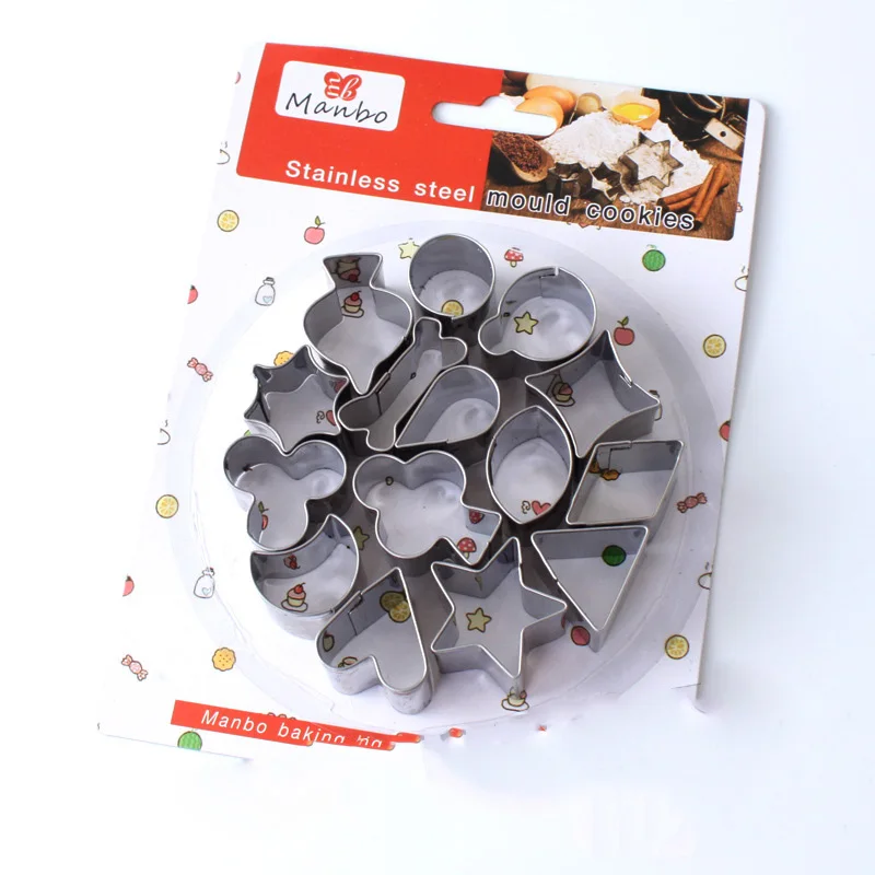 FILBAKE Cookie Cutters Moulds Stainless Steel Cute Shape Biscuit Mold DIY Fondant Pastry Decorating Baking Kitchen Tools | Дом и сад