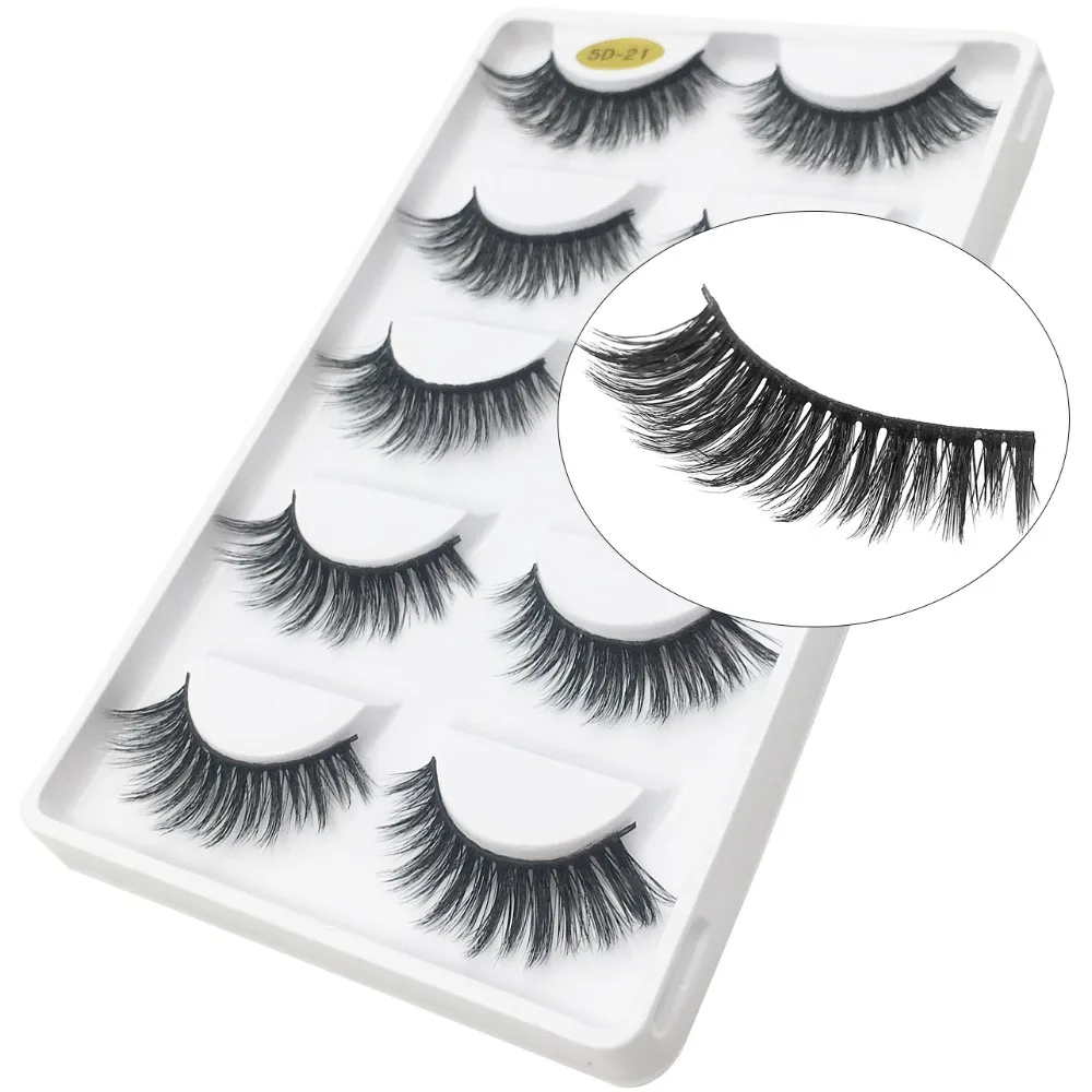 Ресницы 5D норковые ресницы ручной работы безжалостные легкие накладные