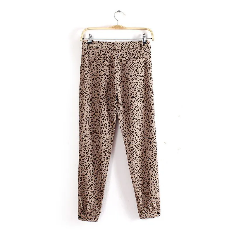 2013 European and American style Tencel fabric leopard pants casual | Женская одежда