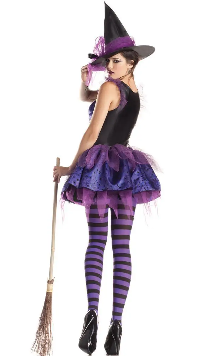 

Hot Sale Sexy adult Women halloween witch costume with Free Shipping 3S1484 Classic Witch Costume