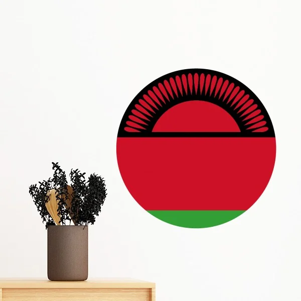 Съемная Настенная Наклейка с национальным гербом Малави и Африки художественные