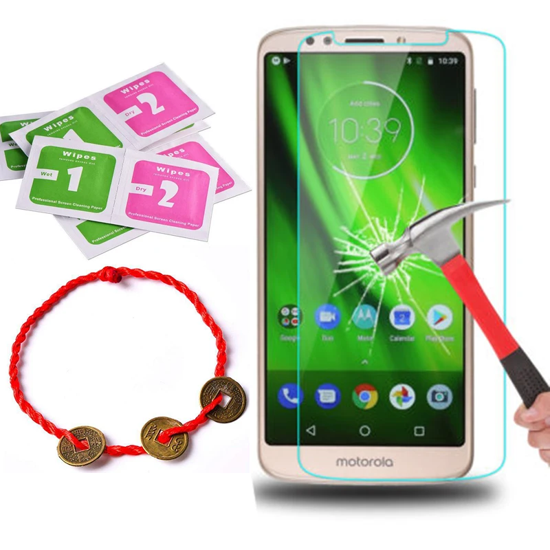 2.5D Закаленное стекло для Motorola G6 plus защитная пленка телефона 0 3 мм ультратонкая
