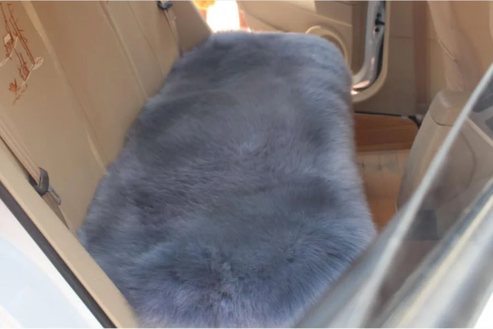 Чехол для автомобильного сиденья из натуральной овчины комфортная мягкая