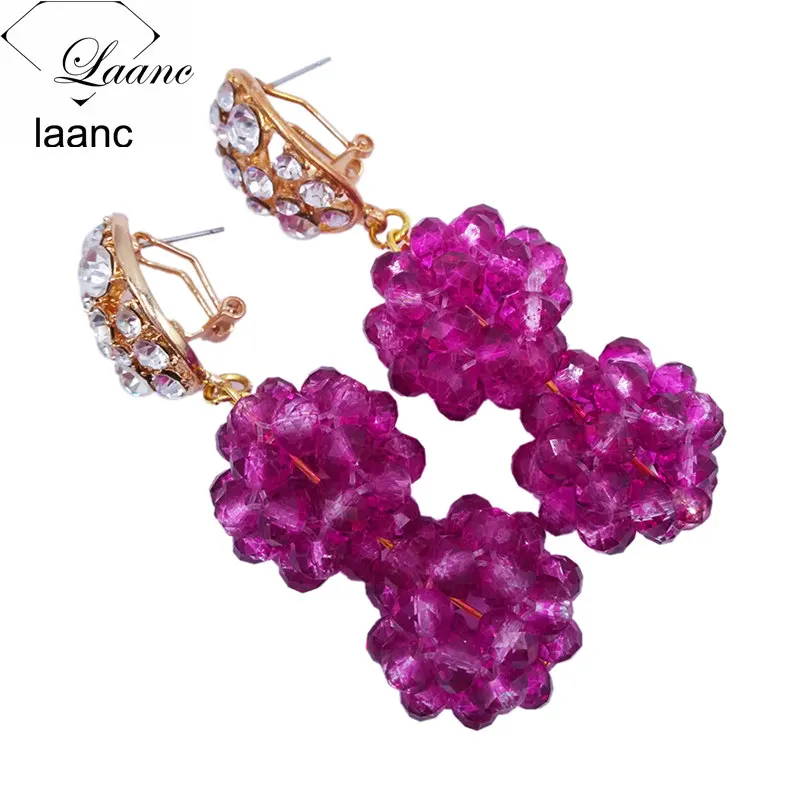 Бренд Laanc африканские бусины фиолетовый набор украшений нигерийское свадебное